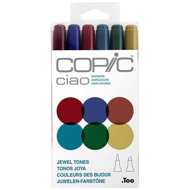 Marcador Copic Ciao Tonos Joya Set 6 Unid 1