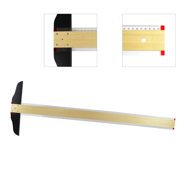 Regla T de Madera con Acrílico graduada en cm. 