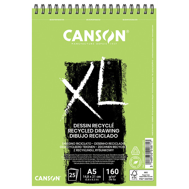 Croquera Dibujo XL Reciclado 160gr  2