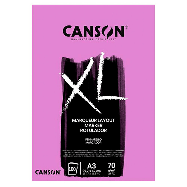 Block Marcadores Canson XL Lila 70gr 3
