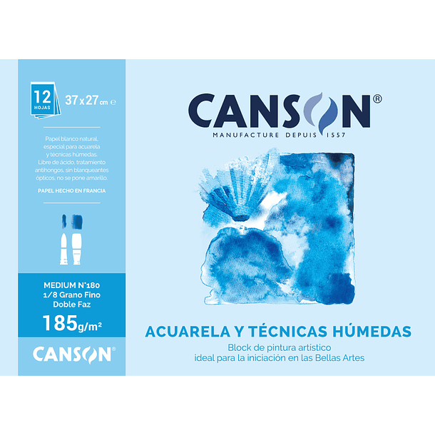 Block Pintura Canson 185 g 1/4  3