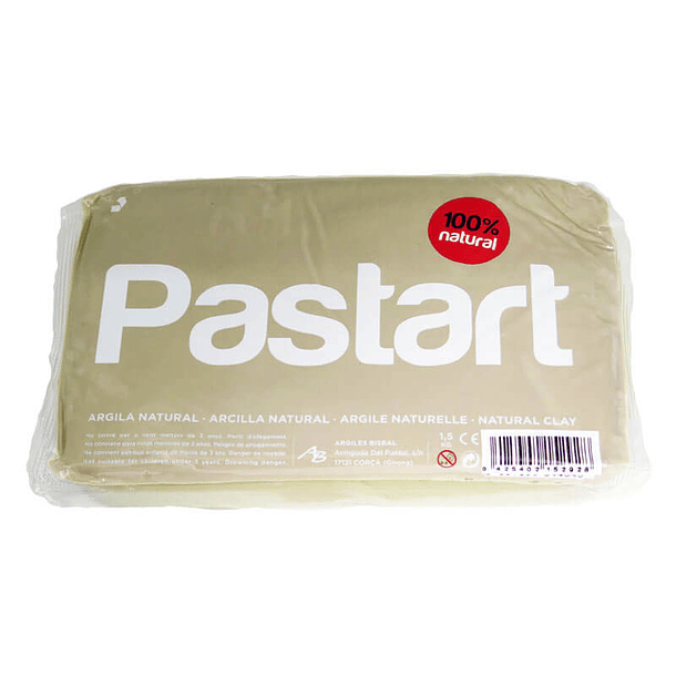 Arcilla para modelar Blanca 1500 gr. 