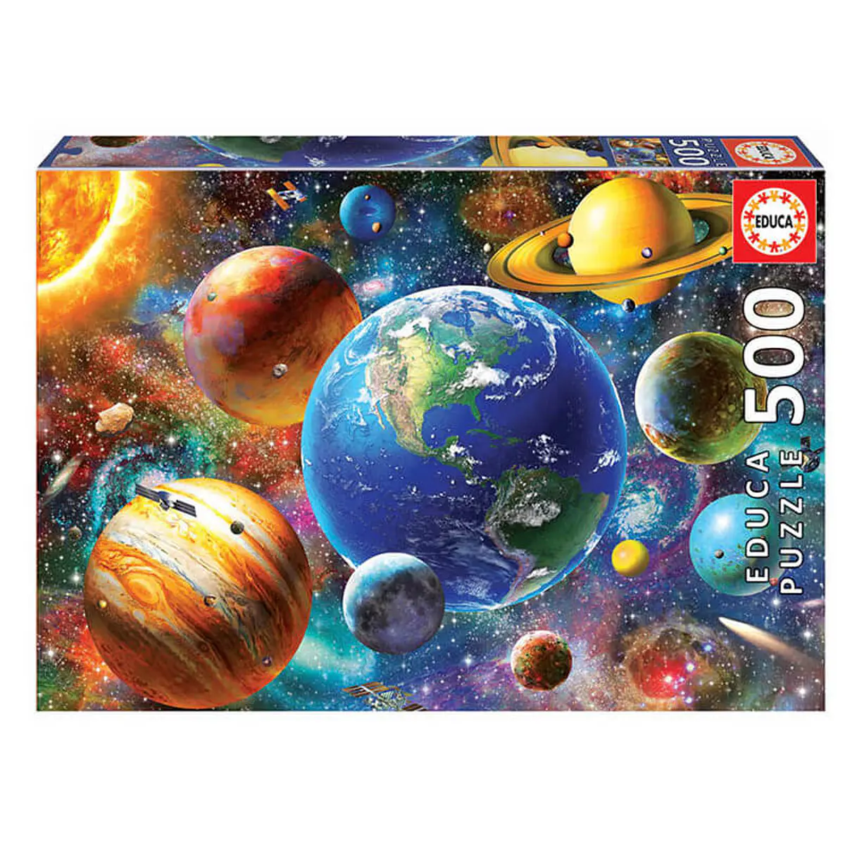 Puzzle 500 Piezas Sistema Solar 34x48cm | La Casa del Arte