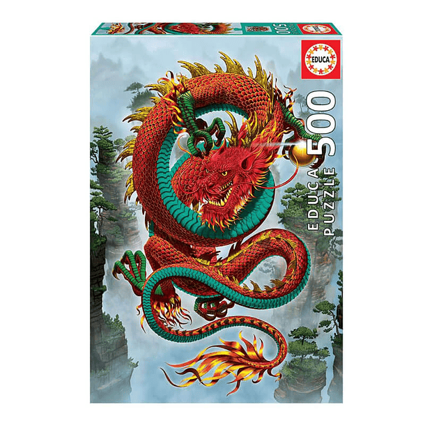 Puzzle 500 Piezas Dragon de la Suerte 34x48cm 