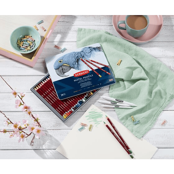 Lapices Pastel Derwent Set 24 Colores 4