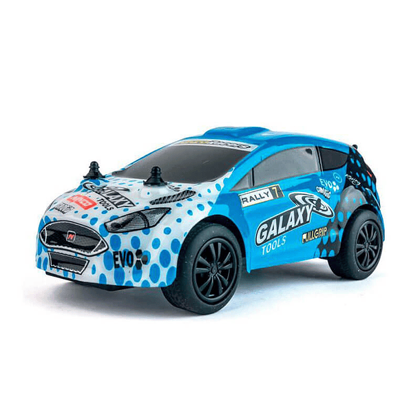 Auto Rally Galaxy Radio Control 14x7x6cm Escala 1/30 