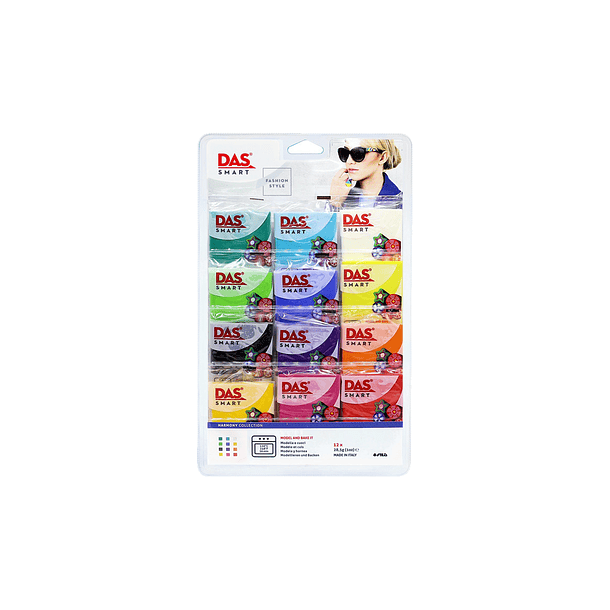 Arcilla Polimérica Das Smart 28.5gr. 12 Colores Harmony Collection 1