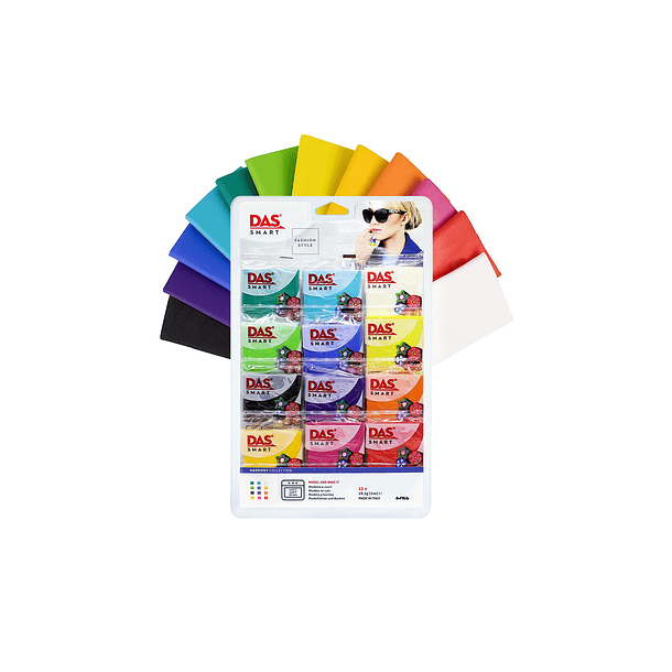 Arcilla Polimérica Das Smart 28.5gr. 12 Colores Harmony Collection 2