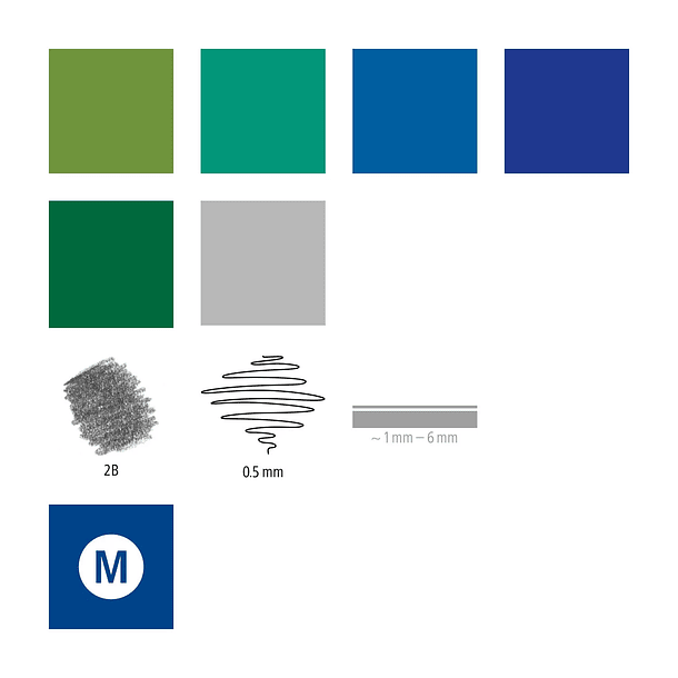 Set Lettering Acuarela 11 Piezas 5