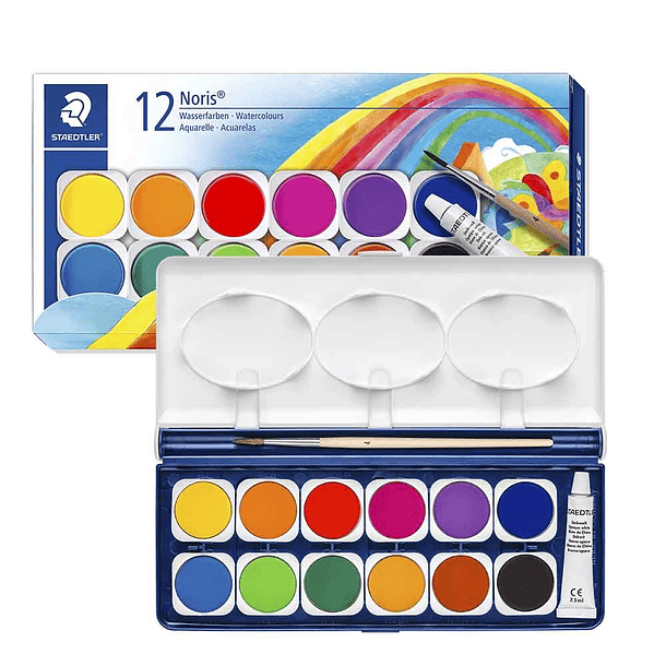 Set Acuarela 12 colores Noris 888  1
