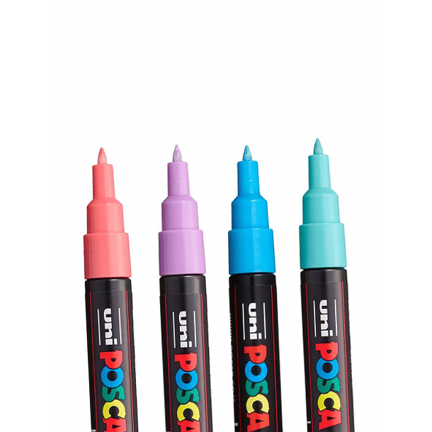 Marcador Uni Posca PC-1M Set 8 Colores Pastel 3