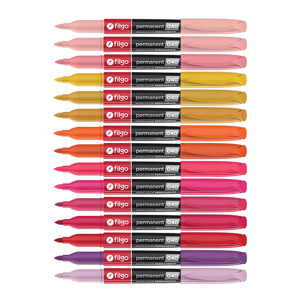 Marcador Permanente Filgo 040 Fino 60 Colores Surtidos 4