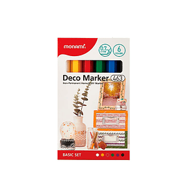 Set 6 Marcadores Deco 463 0.7 mm. colores (Basic)
