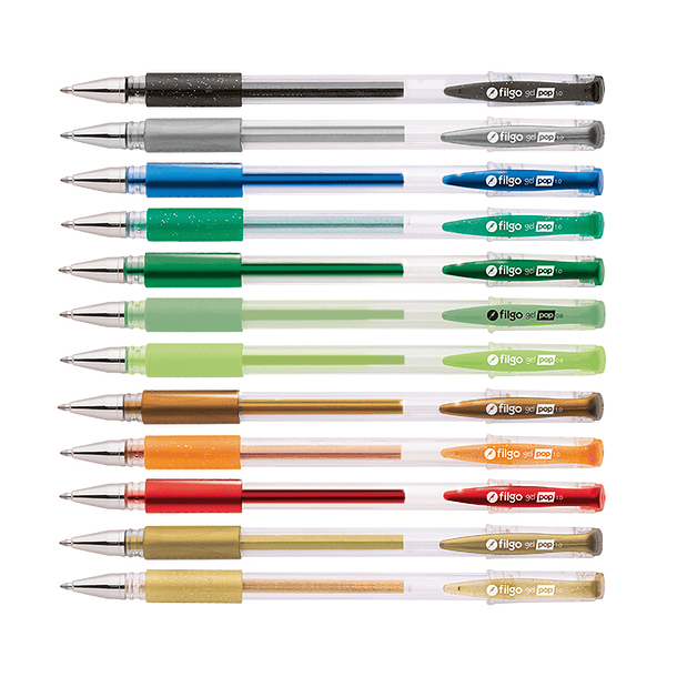 Roller Gel Pop Filgo 12 Colores Explore 3