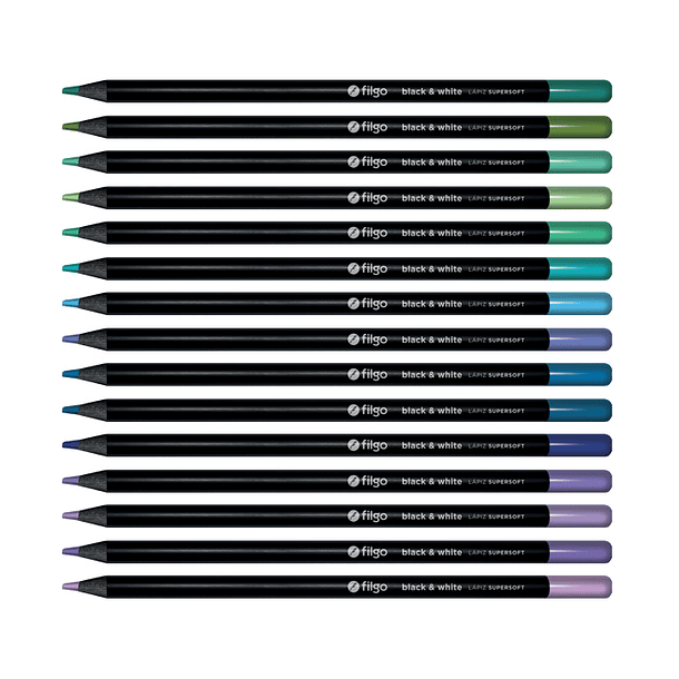 Lapices Supersoft Black-White 15 Colores Landscape 3
