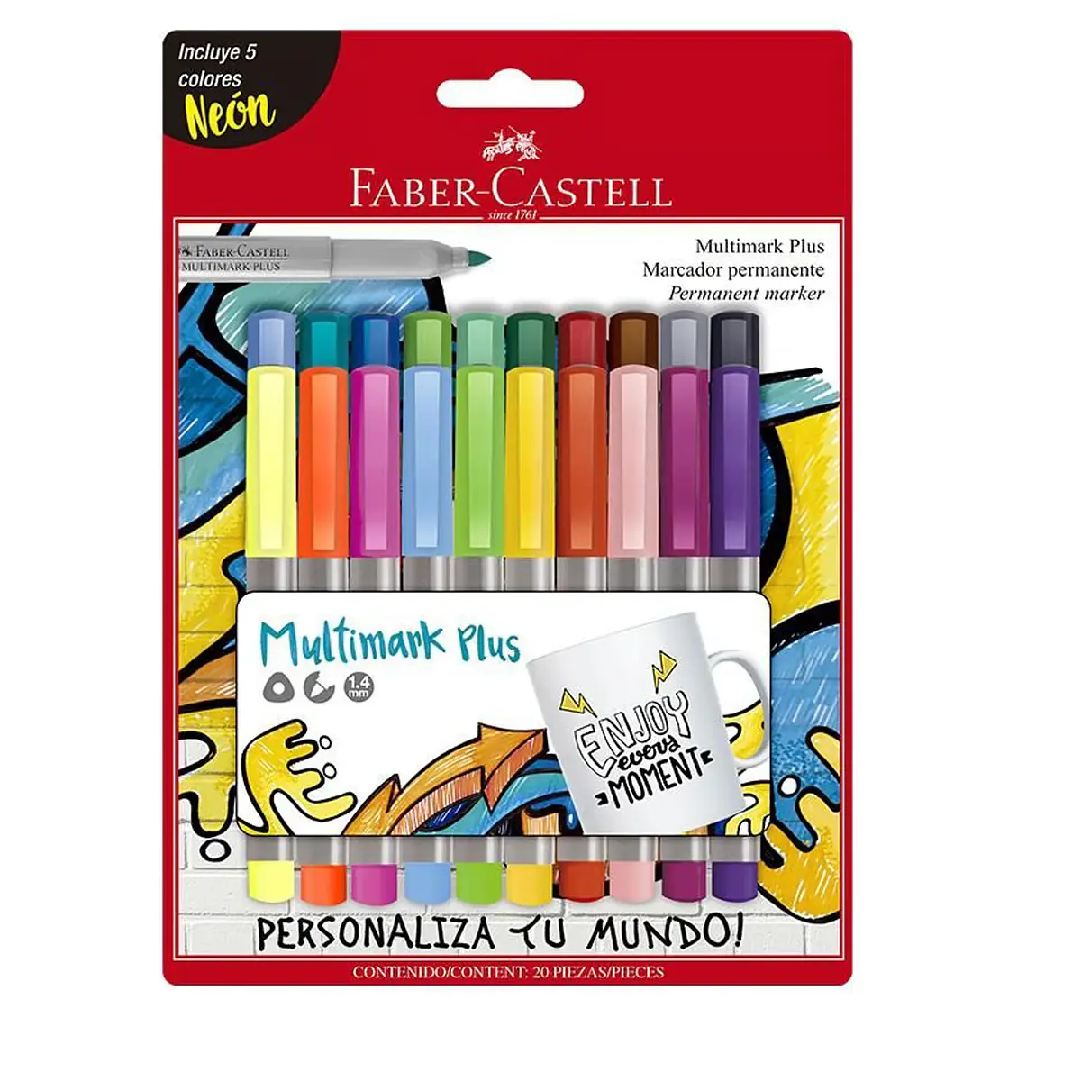 Maracdor Permanente Multimark Plus 1.4mm 20 Colores | La Casa del Arte