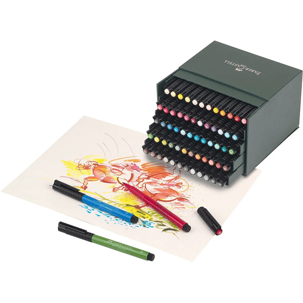 Estuche con 60 rotuladores Pitt Artist Pen 2