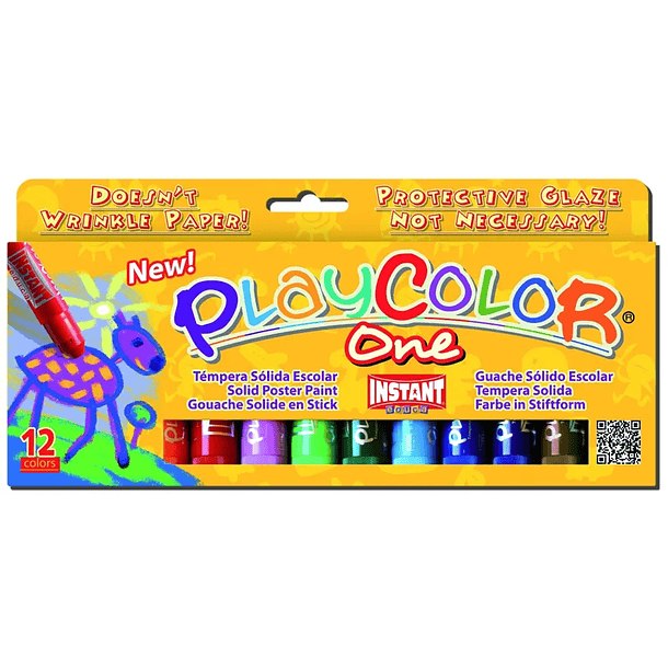 Tempera Solida Instant Playcolor Basic One 12 Colores  