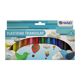 Plasticina Hand 12 Colores 186gr. Triangular 
