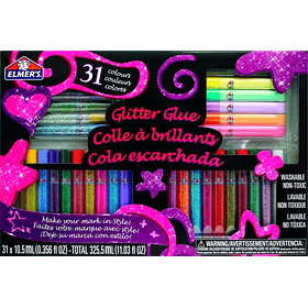 Kit 31 Piezas Elmers Tonos Pastel Glitter Adhesivo Liquido