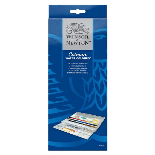 Acuarela Cotman 24 pan Set Studio 1