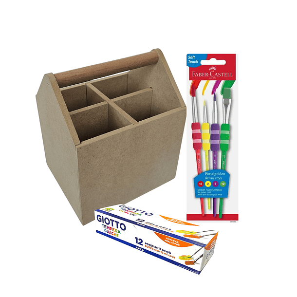 Set Creativo Infantil Canasto Multiuso 