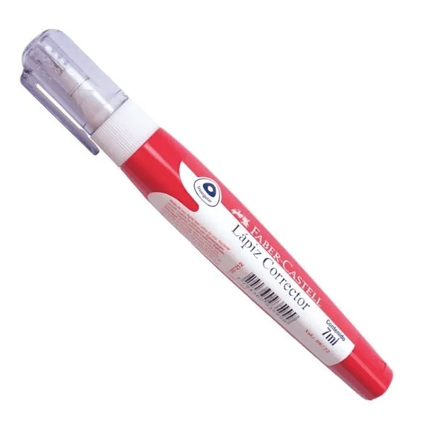 Lápiz Corrector Líquido Triangular Faber-Castell 7ml 