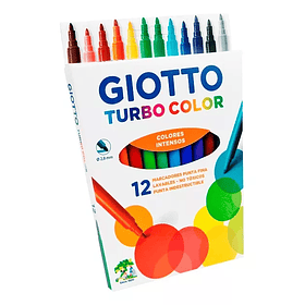 Marcador Giotto Turbo Maxi Set 12 colores