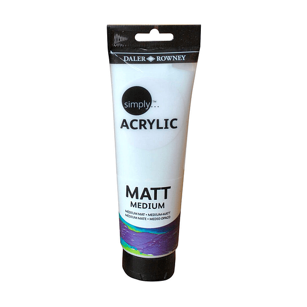 Medium Acrílico Daler Rowney Simply 250ml Acabado Mate 