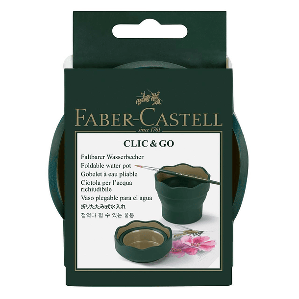 Vaso para Agua Faber-Castell Plegable Click & Go 1