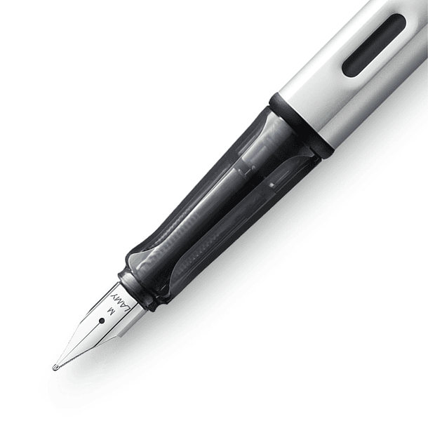 Pluma Fuente Lamy Al-Star Whitesilver Trazo M 3