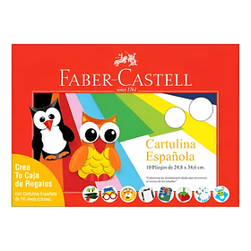 Sobre Cartulina Española Faber-Castell 10hjs 24.8x34.6cm