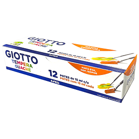 Témpera Guache Giotto Set 12 colores 15ml