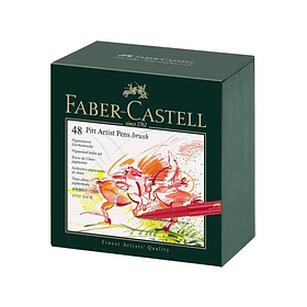 Rotulador Faber-Castell Pitt Artist Pens Brush Set 48 Colores