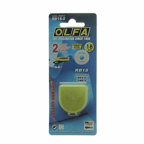 Hojas de Repuesto Compás Rotativo para Tela Olfa Blister 2 un