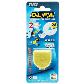Hojas de Repuesto Cuchillo Rotativo Olfa RTY1G/ RTY1-DX Blister 2 un
