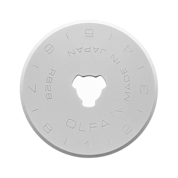 Hojas de Repuesto Cuchillo Rotativo Olfa RTY1G/ RTY1-DX Blister 2 un 2