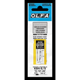 Hojas de Repuesto para Cuchillo Arte Olfa KB4S5 Blister 5 un