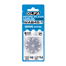 Hojas de Repuesto Cuchillo Rotativo Onda Olfa RTY-2/DX Blister 1 un