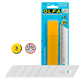 Hojas de Repuesto para Cuchillo Olfa H-1 Blister 5 un