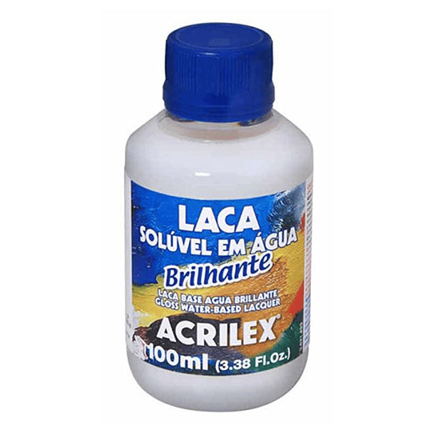 Laca Brillante a Base de Agua Acrilex 100ml 
