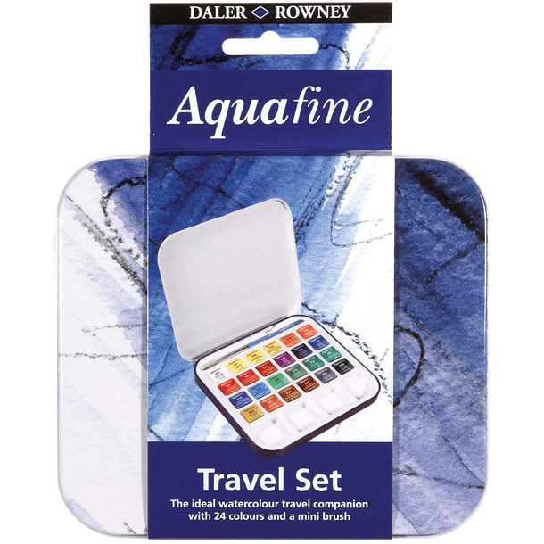 Acuarela Daler Rowney Aquafine Set 24 colores -Travel 