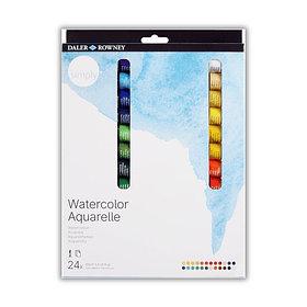 Acuarela Daler Rowney Simply Set 24 colores de 12ml