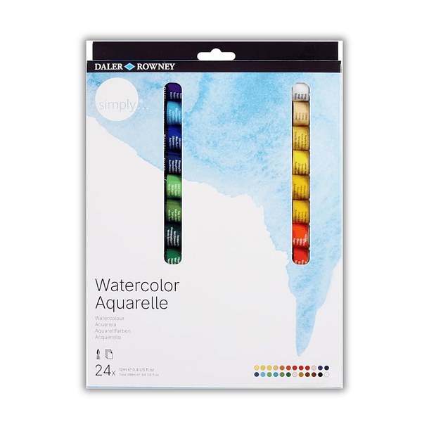 Acuarela Daler Rowney Simply Set 24 colores de 12ml 