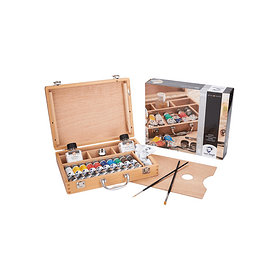 Óleo Van Gogh Oil Colour Set 10 colores de 40ml + Accesorios Caja Madera