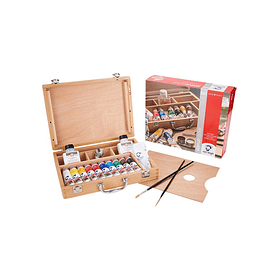 Acrílicos Van Gogh Set 10 colores en Tubos de 40ml Caja Madera