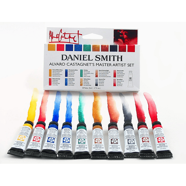 Acuarela Daniel Smith Set 10 colores Alvaro Castagnet 