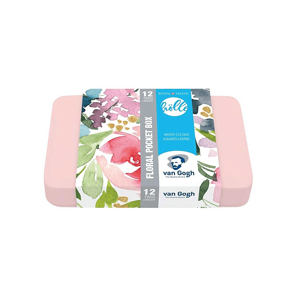 Acuarela Van Gogh 1/2 Pan Set 12 colores Tonos Florales Frau Hölle 2