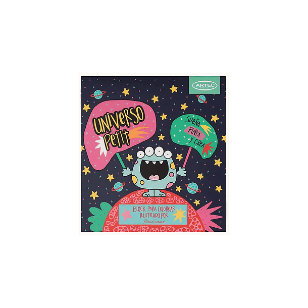 Block para Colorear Artel Universo Petit 15 Ilustraciones de 20x20cm 1