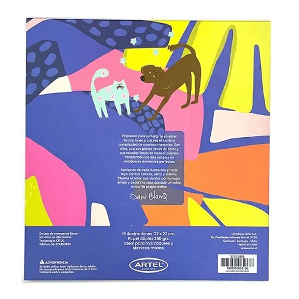 Block para Colorear Artel Momentos Perfectos 15 Ilustraciones de 22x22cm 2
